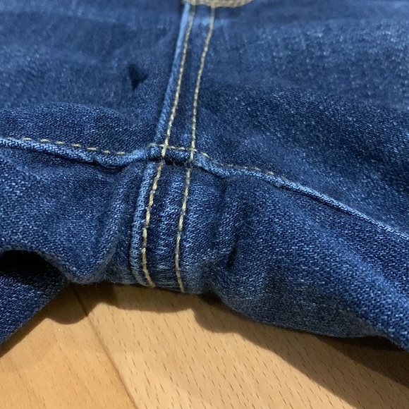 EUC Women’s American Eagle Super High Rise Blue Jeggings - size 8 Regular - Picture 4 of 16